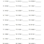 Rounding Decimals Worksheet For 5th Grade With Answer Key Free PDF