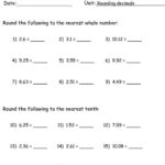 Rounding Decimals Worksheet Grade 5