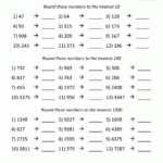 Rounding To The Nearest Thousand Worksheet Rounding Worksheets Math