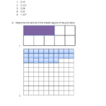 Shading Decimals On A Grid Worksheet Mathematicalworksheets