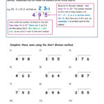 Short Division Tu Carrying Numbers And Remainders TMK Education