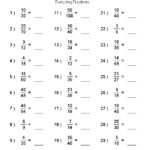 Simplify Fractions Worksheets 99Worksheets