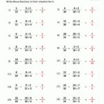 Simplifying Fractions Worksheet With Answers Make Jobs