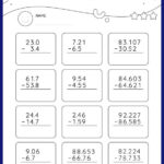 Subtract Decimals With Regrouping Worksheets For 5th Graders Online