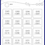 Subtract Decimals With Regrouping Worksheets For 5th Graders Online