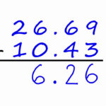 Subtraction Of Decimals Without Regrouping YouTube