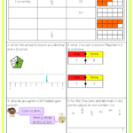 Tenths As Decimals Worksheets Year 3 Fractions Teaching Resources