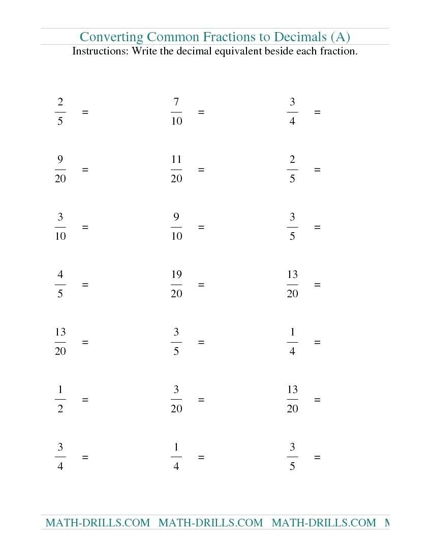 Terminating And Repeating Decimals Worksheet Terminating And Repeating 