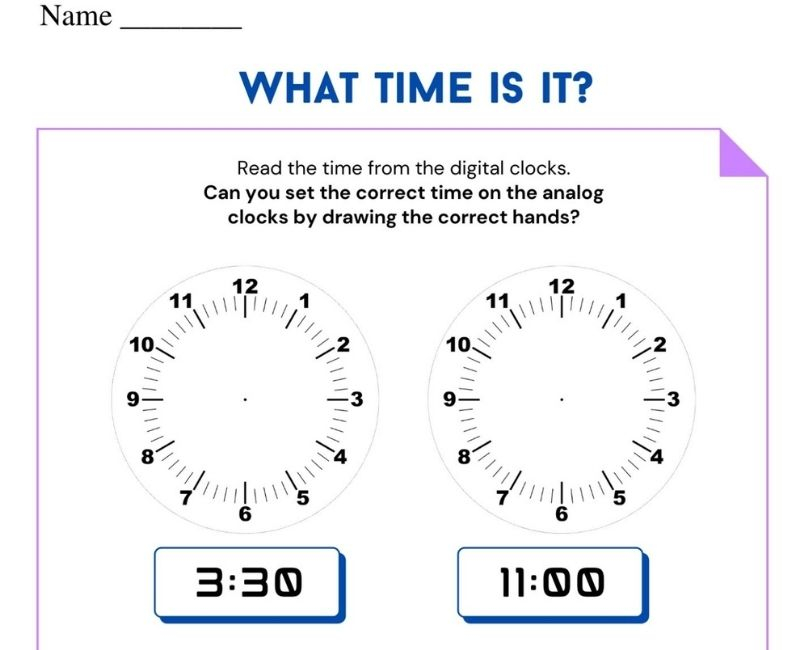 Time Worksheet For Grade 4 CBSE Class 4 Maths Worksheets