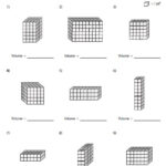 Volume By Counting Unit Cubes Worksheets Geometry Worksheets Finding