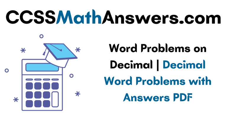 Word Problems On Decimal Decimal Word Problems With Answers PDF 