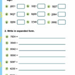 Worksheets Class 3 Number System Number System Worksheets 3rd Grade