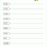 Write These Decimal Words Up To Thousandths Given The Decimal Numerals