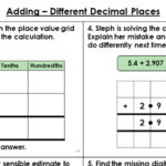 Year 5 Adding Different Decimal Places Lesson Classroom Secrets