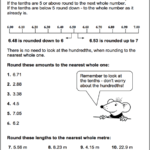 Year 6 Maths Worksheets Rounding Decimals